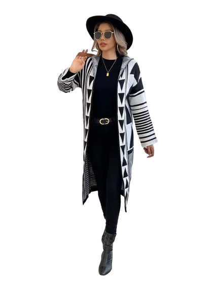 Damski Kardigan z Kapturem