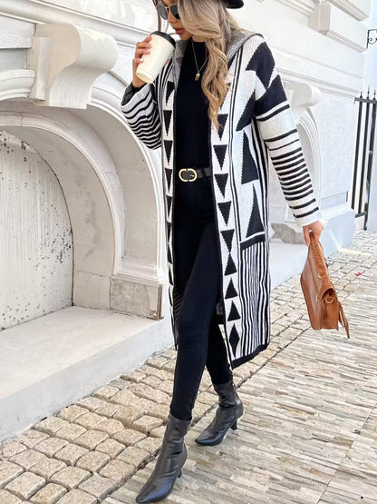 Damski Kardigan z Kapturem