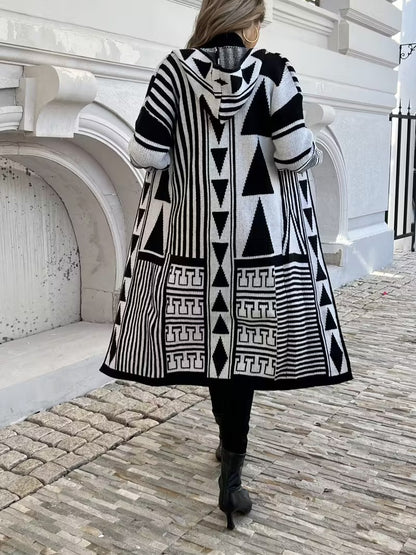 Damski Kardigan z Kapturem