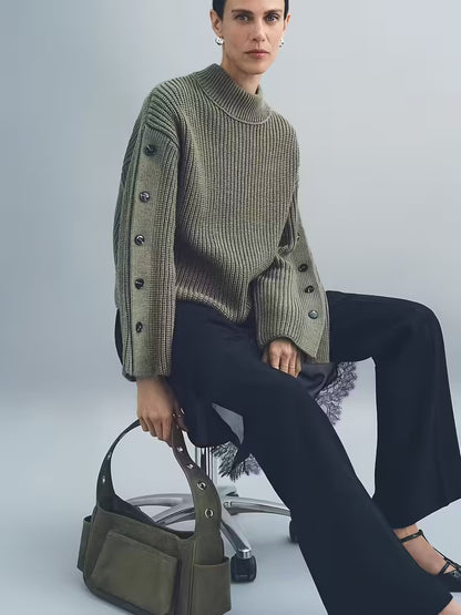 Damski Sweter z Stójką