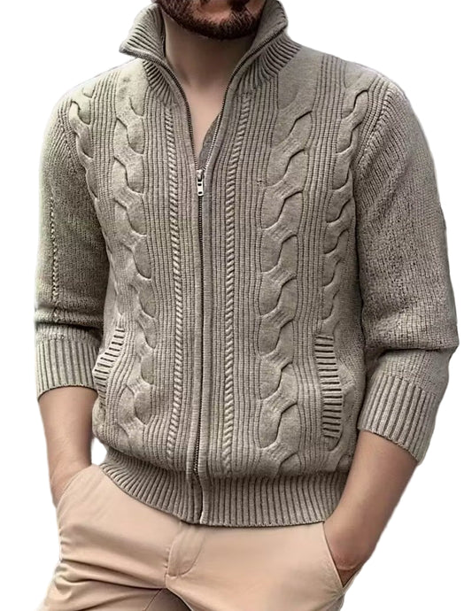 Męski Kardigan Zapinany Na Zamek